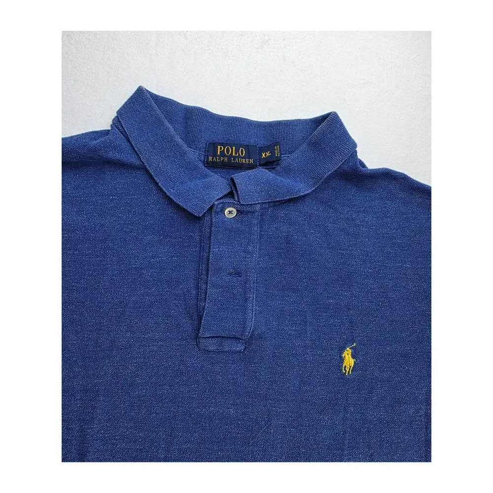 Polo Ralph Lauren Mens Casual Blue Polo Size XXL